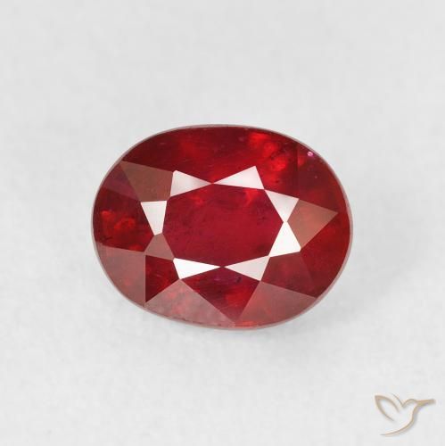 2.09ct 天然 ディープレッド ルビー, 楕円形, VS