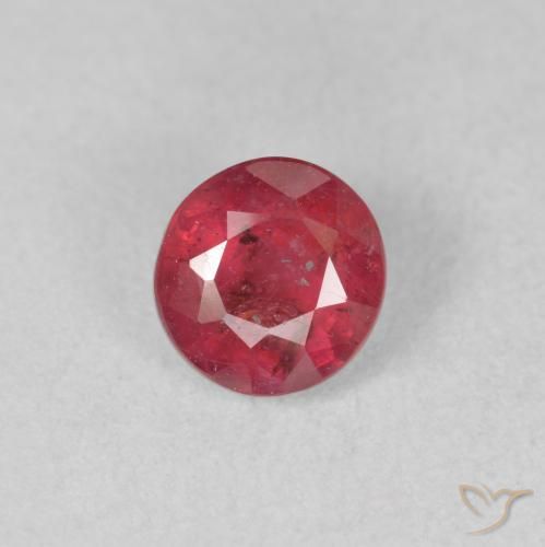 1.45ct 天然 ミディアムレッド ルビー, ラウンド, VS-SI