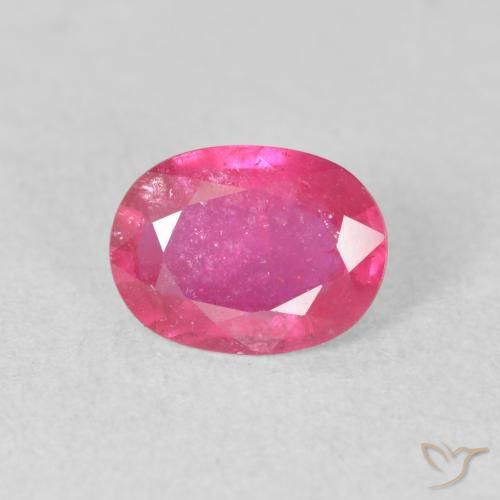 1.43ct 天然 ホットピンク ルビー, 楕円形, VS-SI