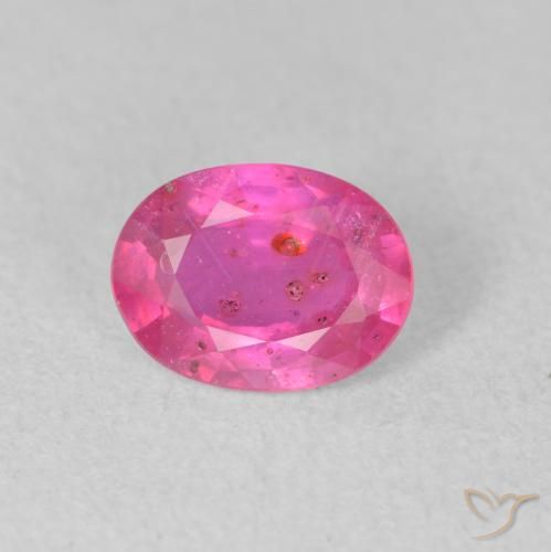 1.45ct 天然 ホットピンク ルビー, 楕円形, VS-SI