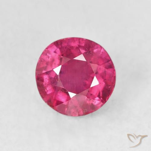 1.72ct 天然 Medium Dark-Pink ルビー, ラウンド, VS-SI