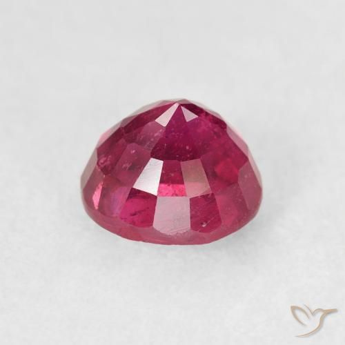 1.72カラットの天然Medium Dark-Pinkルビー、ラウンド、VS-SI