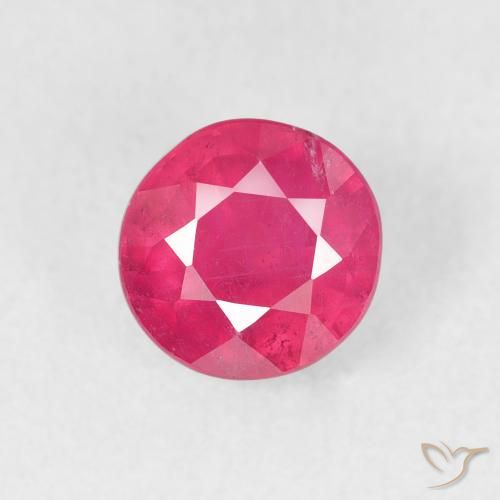 1.54ct 天然 ホットピンク ルビー, ラウンド, VS-SI