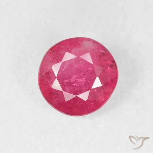 1.18ct 天然 ホットピンク ルビー, ラウンド, VS-SI
