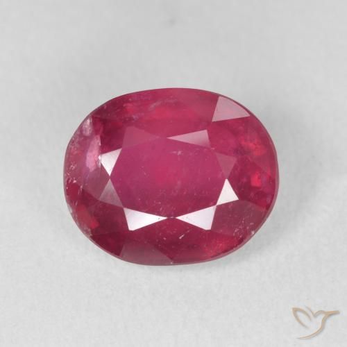 3.36ct 天然 濃い紅 ルビー, 楕円形, VS-SI