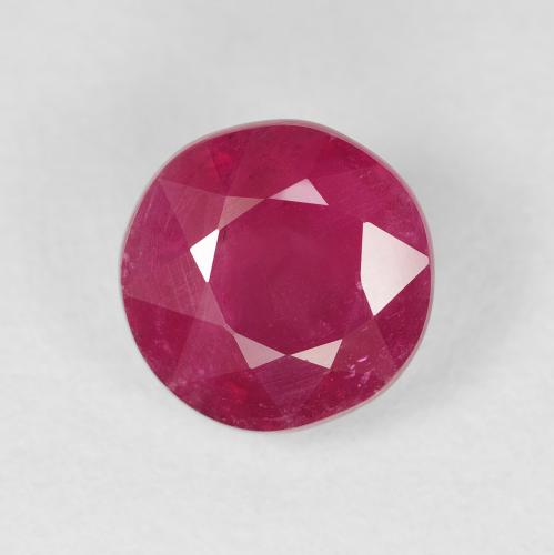 3.37ct 天然 ミディアムレッド ルビー, ラウンド, VS-SI