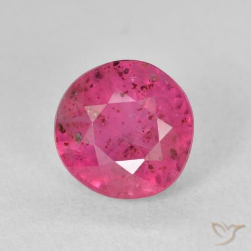 3.19ct 天然 赤みがかったピンク ルビー, ラウンド, VS-SI