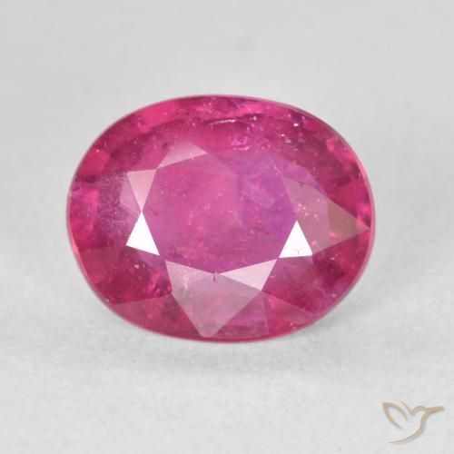 3.05ct 天然 ピンクがかったレッド ルビー, 楕円形, VS-SI