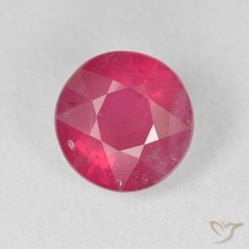 3.12ct 天然 ピンクがかったレッド ルビー, ラウンド, VS-SI