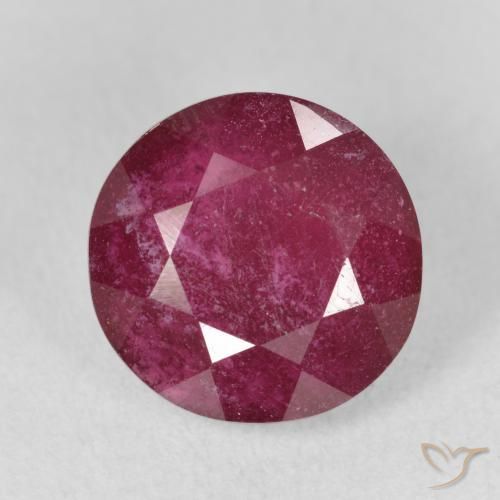 6.04ct 天然 ディープレッド ルビー, ラウンド, VS-SI