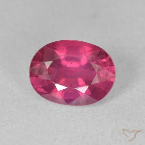 1.96ct 天然 薄いレッド ルビー, 楕円形, VS-SI