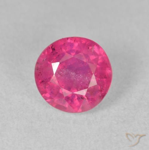 1.93ct 天然 薄いレッド ルビー, ラウンド, VS-SI