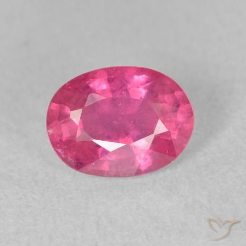1.76ct 天然 ミディアムピンク ルビー, 楕円形, VS-SI
