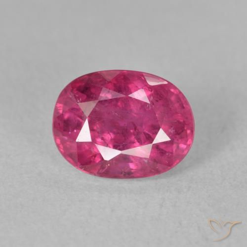 2.04ct 天然 濃いマゼンタ ルビー, 楕円形, SI