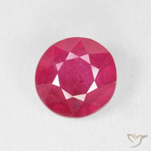 1.72ct 天然 ピンクがかったレッド ルビー, ラウンド, VS-SI
