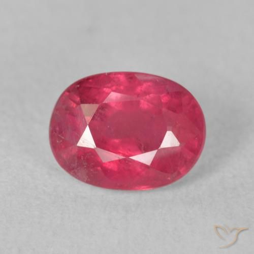 2.13ct 天然 ピンクがかったレッド ルビー, 楕円形, VS-SI