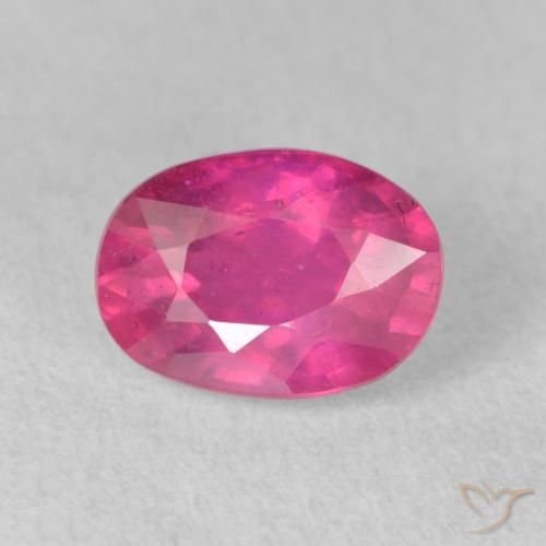 2.20ct 天然 Medium Dark-Pink ルビー, 楕円形, VS-SI