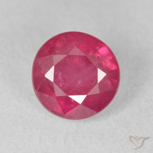 2.20ct 天然 赤みがかったピンク ルビー, ラウンド, VS-SI