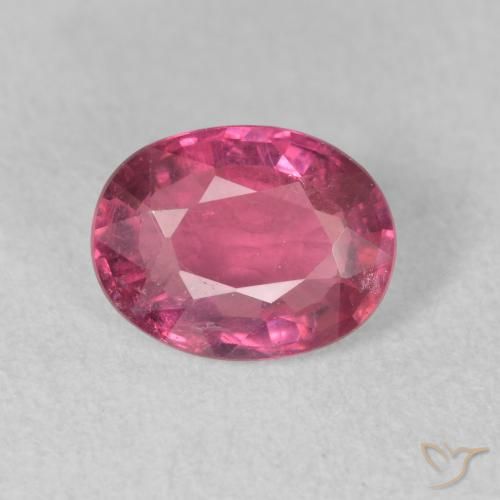 1.59ct 天然 赤みがかったピンク ルビー, 楕円形, VS-SI
