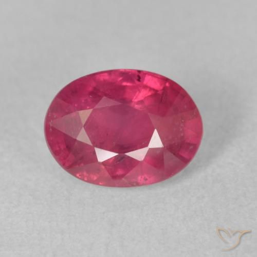 2.03ct 天然 赤みがかったピンク ルビー, 楕円形, VS-SI