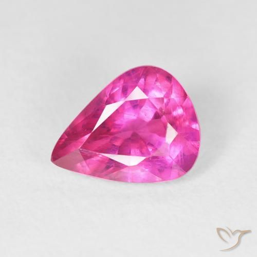 2.09ct 天然 濃いマゼンタ ルビー, 洋梨の形, VS