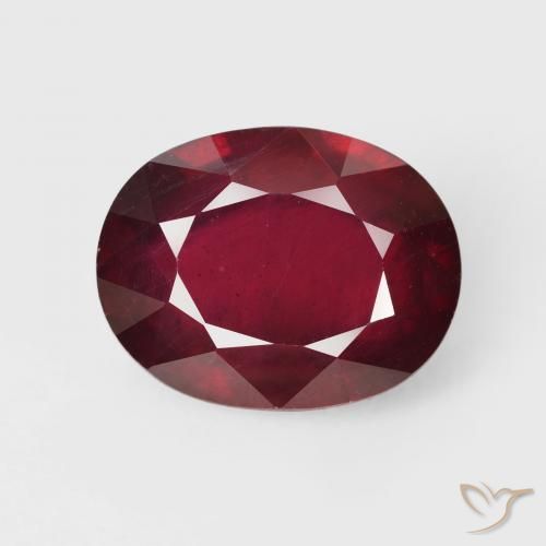 19.35ct 天然 ディープレッド ルビー, 楕円形, VS