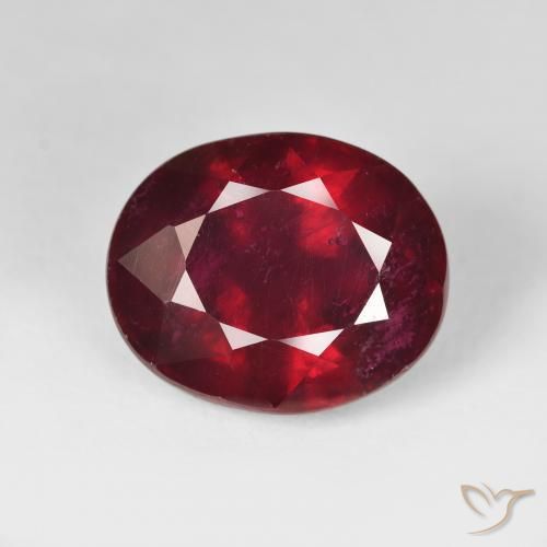 15.06ct 天然 ブラッドレッド ルビー, 楕円形, VS