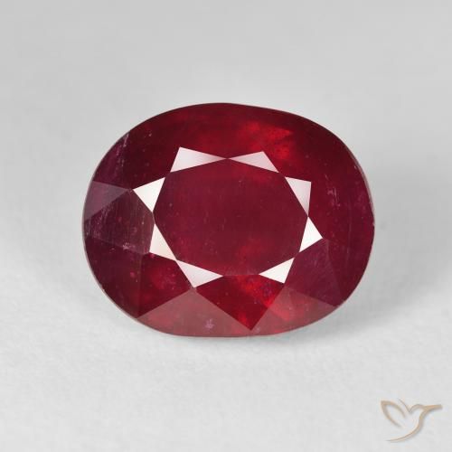 13.61ct 天然 明るい赤 ルビー, 楕円形, VS