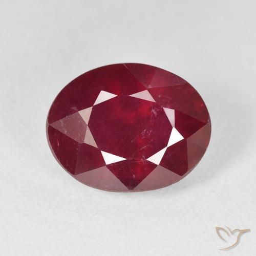 5.72ct 天然 ディープレッド ルビー, 楕円形, VS