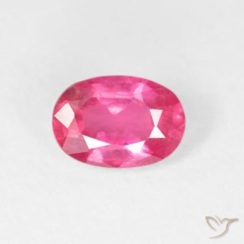 1.14ct 天然 ホットピンク ルビー, 楕円形, VS