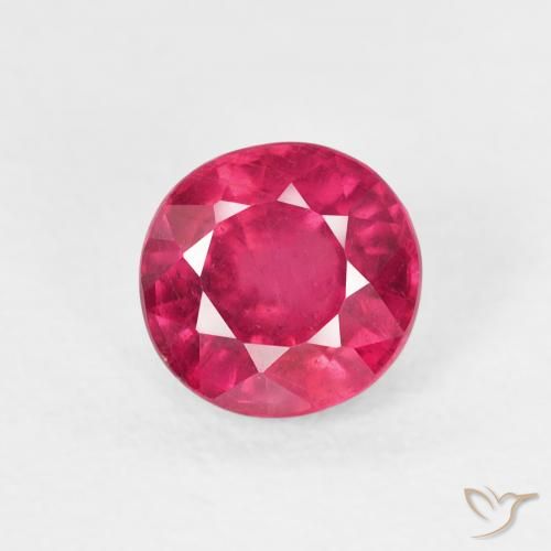 1.14ct 天然 薄いレッド ルビー, ラウンド, VS