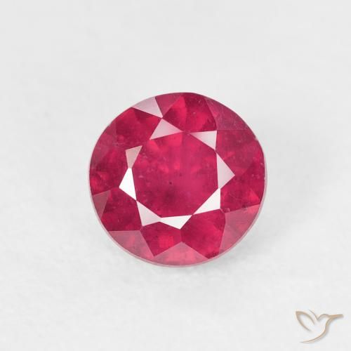 1.16ct 天然 薄いレッド ルビー, ラウンド, VS