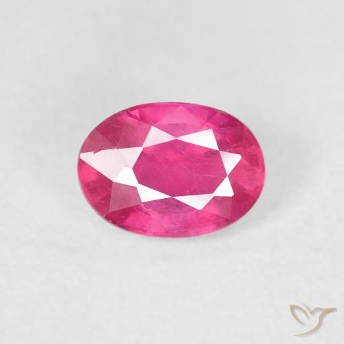 1.27ct 天然 濃いマゼンタ ルビー, 楕円形, VS