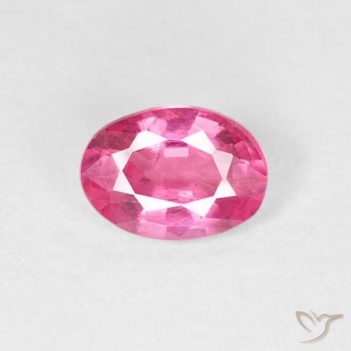 1.04ct 天然 ホットピンク ルビー, 楕円形, VS