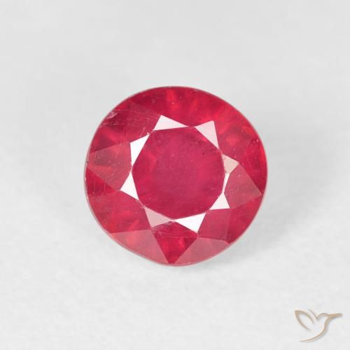 1.32ct 天然 ジャム・レッド ルビー, ラウンド, VS