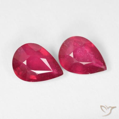 Shop natural 2.45ct 濃い紅 ルビー gems, 洋梨の形, from マダガスカル at GemSelect. In stock, global shipping!