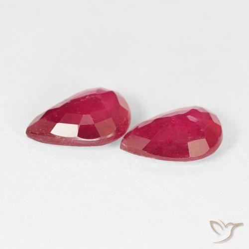 Shop natural 2.45ct 濃い紅 ルビー gems, 洋梨の形, from マダガスカル at GemSelect. In stock, global shipping!