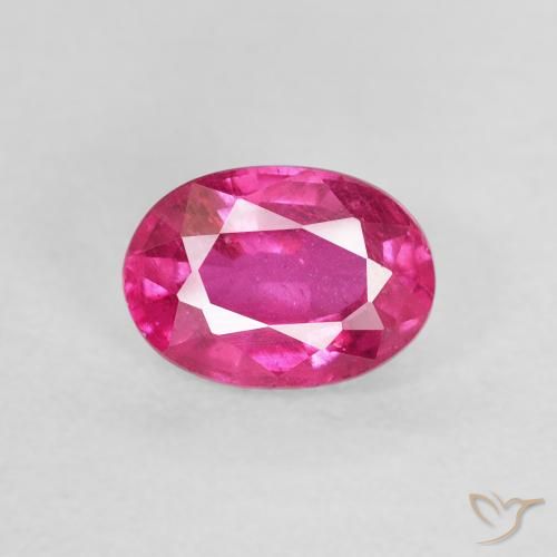 1.20ct 天然 ダークピンク ルビー, 楕円形, VS
