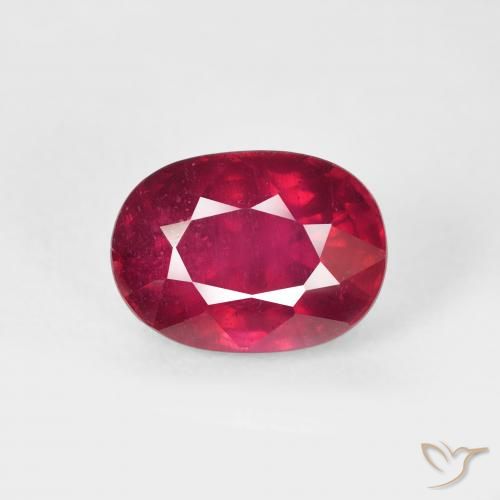 2.48ct 天然 ディープレッド ルビー, 楕円形, VS-SI