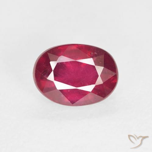 2.17ct 天然 濃い紅 ルビー, 楕円形, VS
