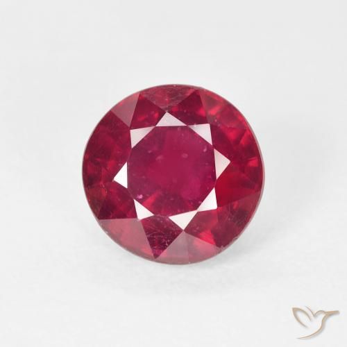 3.37ct 天然 濃い紅 ルビー, ラウンド, VS