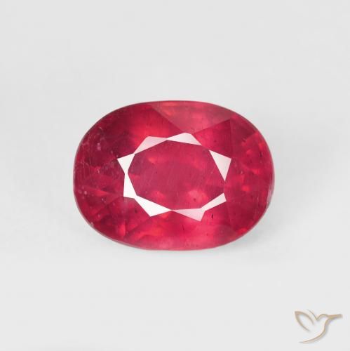 2.15ct 天然 濃い紅 ルビー, 楕円形, VS-SI