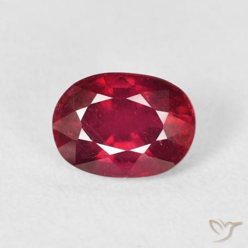 2.17ct 天然 ダークレッド ルビー, 楕円形, VS