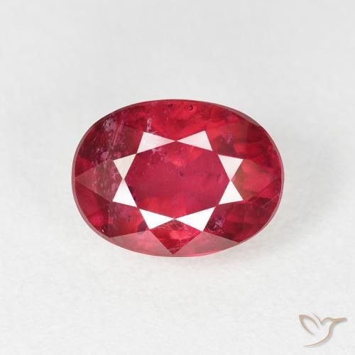 2.49ct 天然 濃い紅 ルビー, 楕円形, VS