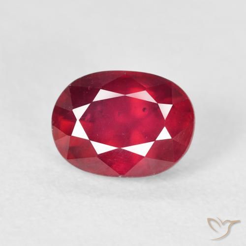 2.34ct 天然 濃い紅 ルビー, 楕円形, VS