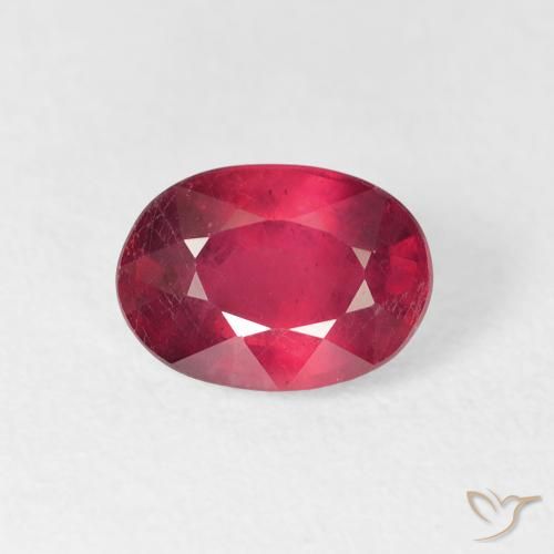 1.80ct 天然 ジャム・レッド ルビー, 楕円形, VS