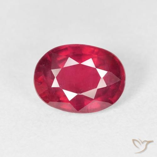 2.05ct 天然 濃い紅 ルビー, 楕円形, VS