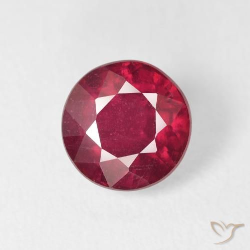 2.51ct 天然 ブラッドレッド ルビー, ラウンド, VS-SI