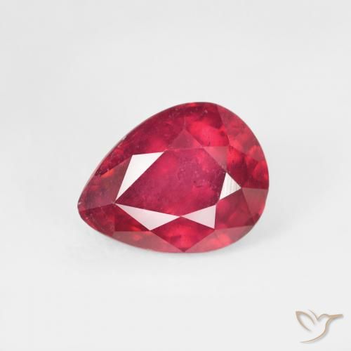 1.79ct 天然 ジャム・レッド ルビー, 洋梨の形, VS