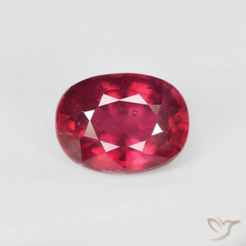 2.23ct 天然 ブラッドレッド ルビー, 楕円形, VS-SI